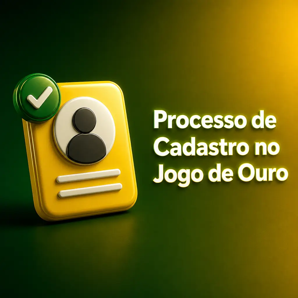 Tela de cadastro do Jogo de Ouro
